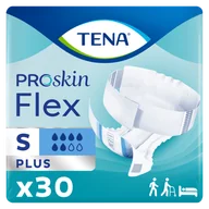 Pieluchy dla dorosłych - Tena Flex ProSkin, pieluchomajtki, rozmiar S, 61-87 cm, Plus, 30 sztuk - miniaturka - grafika 1