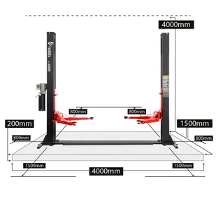Podnośnik Dwukolumnowy Samochodowy 4T REDATS L-200R z Ramą Półautomatyczny + Olej Gratis - Podnośniki - miniaturka - grafika 10