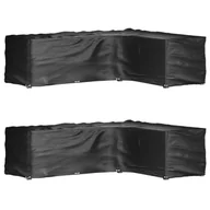 Pokrowce na meble ogrodowe - Pokrowce L na meble ogrodowe, 2 szt., 18 oczek, 285x220x80 cm Lumarko! - miniaturka - grafika 1