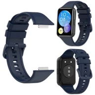 Akcesoria do smartwatchy - Pasek silikonowy Vanfone do Huawei Watch Fit 2, granatowy - miniaturka - grafika 1