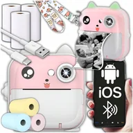 Aparaty natychmiastowe - Aparat Natychmiastowy Dla Dzieci Drukuś Mini Drukarka Termiczna + 6 Rolek - miniaturka - grafika 1