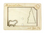 Ramki na zdjęcia - Shar pei ramka na zdjęcie z psem grawer - miniaturka - grafika 1