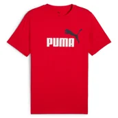 Koszulki męskie - Koszulka męska Puma 68470811 ESS 2 COLOR NO.1 LOGO Czerwona - miniaturka - grafika 1