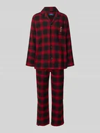 Piżamy męskie - Piżama z haftem w zestawie prezentowym - miniaturka - grafika 1