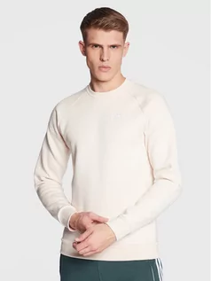Bluzy męskie - adidas Bluza Trefoil Essentials Crewneck Sweatshirt IA4826 Beżowy Regular Fit - grafika 1