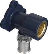 Łączniki, trójniki, kształtki - Wavin Kolano GW ścienne K5 C/Z W PN10 16/1/2"X90 - miniaturka - grafika 1