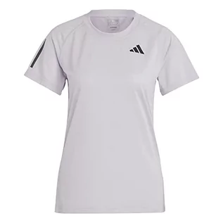 Koszulki i topy damskie - adidas T-shirt damski (Short Sleeve) Club Tee, Silver Dawn, HT7189, M - grafika 1