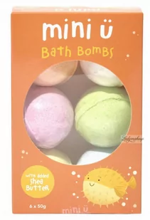 Mini U - Bath Bombs - Zestaw 6 musujących kul do kąpieli dla dzieci - 6 x 50 g - Kosmetyki kąpielowe dla dzieci - miniaturka - grafika 1