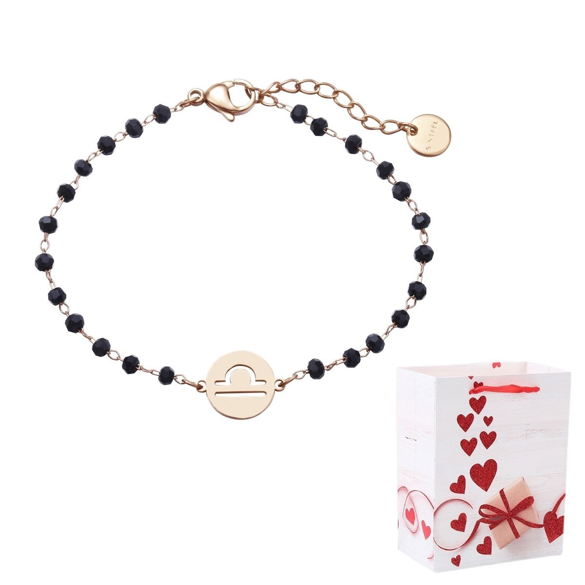 Bransoletka Złota Bead Stal Chirurgiczna WAGA