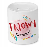 Skarbonki - Skarbonka Dla Konsumenta na Urodziny na Prezent z Nadrukiem ze Zdjęciem + Opakowanie na prezent (wzór 03) - miniaturka - grafika 1