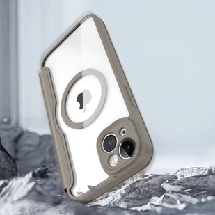 Dux Ducis Skin X Pro etui iPhone 14 Plus magnetyczny pokrowiec MagSafe z klapką beżowy - Etui i futerały do telefonów - miniaturka - grafika 12