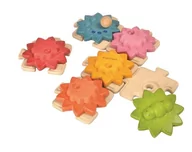 Zabawki interaktywne dla dzieci - Plan Toys Puzzle koła zębate standard Zabawki drewniane - miniaturka - grafika 1