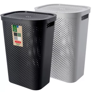 Kosze z pokrywą Curver Infinity 60L mix kolorów, 2 szt. - Kosze na bieliznę - miniaturka - grafika 1