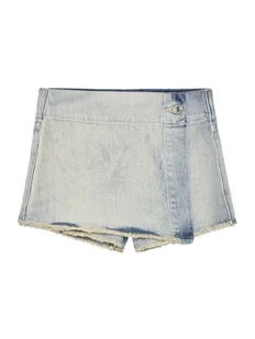 Guess Szorty jeansowe J5GD08 D45E0 Niebieski Regular Fit - Spodenki damskie - miniaturka - grafika 1