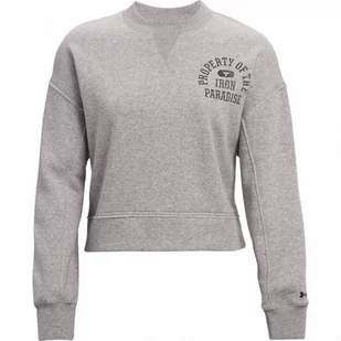 Damska bluza trenignowa UNDER ARMOUR UA Project Rock Fleece LC Crew - Kurtki i kamizelki sportowe damskie - miniaturka - grafika 1