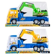 Samochody i pojazdy dla dzieci - Mega Creative Auto ciężarowe 30x17x10 565-a1 Koparka Pbx 60 - miniaturka - grafika 1