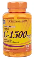 Witaminy i minerały - HOLLAND & BARRETT Witamina C 1500 mg z Dziką Różą o przedłużonym uwalnianiu HOLLAND&BARRETT, 100 tabletek - miniaturka - grafika 1