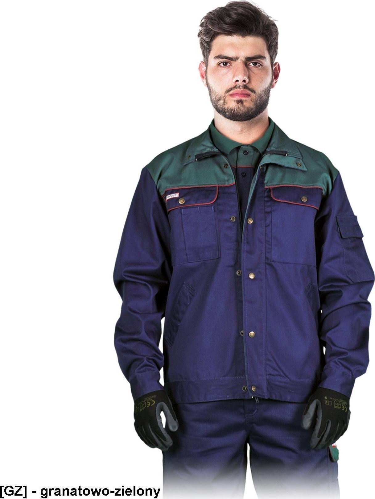 R.E.I.S. BF bluza ochronna Forest - granatowo-zielony M