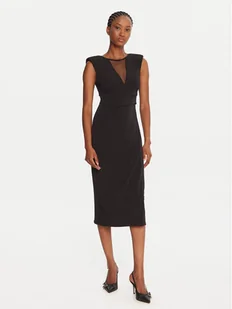 Rinascimento Sukienka koktajlowa CFC0020145002 Czarny Slim Fit - Sukienki - miniaturka - grafika 1