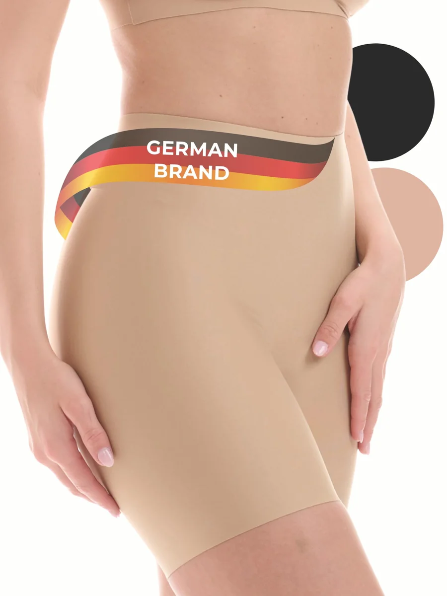 TONEST Shapewear damskie - majtki modelujące z efektem płaskiego brzucha - średni stan - modelujące majtki z nogawkami - szorty modelujące - 1300-MS..
