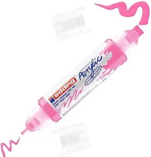 Marker akrylowy 3D e-5400 EDDING, podwójny, 2-3 mm, 5-10 mm, różowy neonowy - Markery permanentne - miniaturka - grafika 1