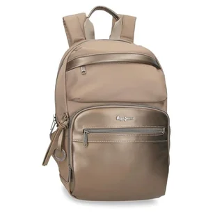 Pepe Jeans Ruby Plecak na Laptopa 13,3 cala Beżowy 25 x 37 x 10 cm Poliester i PU 9,25 l by Joumma Bags, beż, Talla única, plecak na laptopa - Torby na laptopy - miniaturka - grafika 1