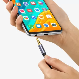 Ugreen kabel przewód AUX mini jack 3.5mm (męski) - mini jack 3,5mm (męski) 3m czarny (AV183) - Etui i futerały do telefonów - miniaturka - grafika 2