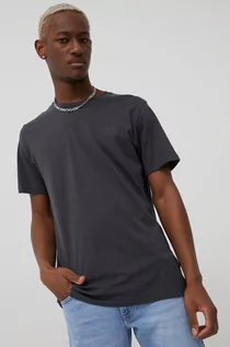 Koszulki męskie - Lee t-shirt bawełniany kolor szary z nadrukiem - grafika 1
