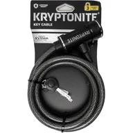 Zabezpieczenia do roweru - Zapięcie rowerowe KRYPTONITE Kryptoflex Linka Czarny - miniaturka - grafika 1
