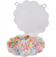 Prace ręczne dla dzieci - Koraliki do robienia bransoletek biżuterii Zestaw Koralików Kwiatek - miniaturka - grafika 1