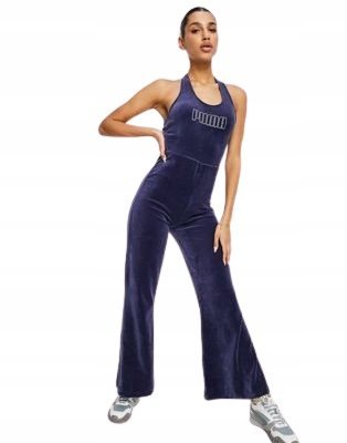 PUMA KOMBINEZON DZIANINIOWY GRANATOWY LOGO L VAS