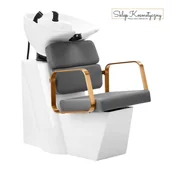 Myjki fryzjerskie - Gabbiano myjnia fryzjerska Porto złoto szara - miniaturka - grafika 1