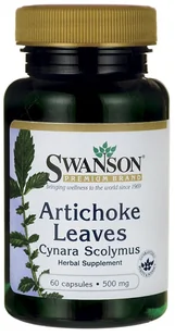 SWANSON Artichoke Leaves 500mg 60caps - Witaminy i minerały - miniaturka - grafika 2