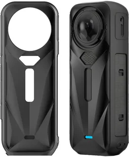 MIĘKKI SILIKONOWY FUTERAŁ OCHRONNY CASE ETUI DO KAMERY INSTA360 X5 CZARNY - Torby fotograficzne i futerały - miniaturka - grafika 1