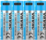 Baterie i akcesoria - Vinnic Rechargeable Akku AA USB Type-C, 4pcs - miniaturka - grafika 1