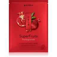 Maseczki do twarzy - KORIKA SuperFruits Pomegranate - Hydrating Sheet Mask maska nawilżająca w płacie Pomegranate 25 g - miniaturka - grafika 1