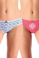 Majtki damskie - Figi damskie bawełniane (2pack) mini bikini w energetycznej kolorystyce LPR 721 Key - miniaturka - grafika 1