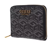 Torebki damskie - Guess Laurel SLG Small Zip Around, Torba damska, Charcoal Logo, Unikalna, Charcoal Logo - miniaturka - grafika 1