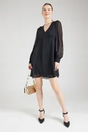 Sukienki - Damska Sukienka Koktajlowa Z Krytym Zamkiem I Dekoltem W Szpic Czarna Xs - miniaturka - grafika 1