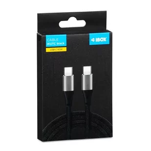 IBOX KABEL I-BOX USB TYP-C 60W 2M PD/QC CZARNY - Kable USB - miniaturka - grafika 1