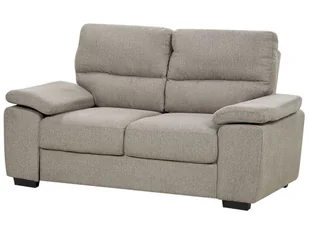 Sofa 2-osobowa jasnobrązowa VOGAR Lumarko! - Sofy i kanapy - miniaturka - grafika 2