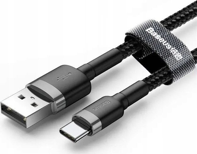 Baseus kabel Cafule USB - USB-C 1m 3A czerwono-czarny
