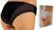 Bielizna nocna - BABELL Figi Damskie bbl 012 , CZARNE , L - miniaturka - grafika 1