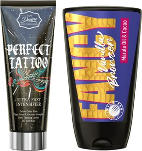 Tan Desire Perfect Tattoo + Wild Tan Fancy Vanilla Bronzer Gratis - Balsamy i kremy do opalania - miniaturka - grafika 1