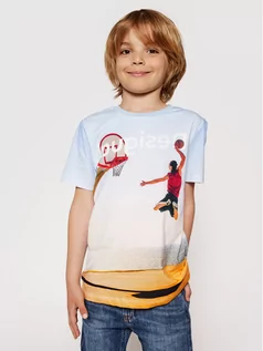 Koszulki dla chłopców - Desigual T-Shirt Dante 21SBTK02 Niebieski Regular Fit - grafika 1