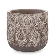 Donice - Pigmejka Osłonka Na Doniczke Ceramiczna Złota 17x17x17 uniwersalny 95742-uniw - miniaturka - grafika 1