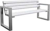 Ławki ogrodowe - Elior ławka ogrodowa Norin White 150cm 2318 - miniaturka - grafika 1