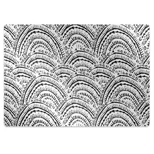 Mata pod krzesło do biura Abstrakcyjny wzór 100x70 cm - Podnóżki, podpórki, podkładki - miniaturka - grafika 1