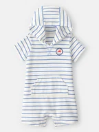 Pajacyki dla niemowląt - carter's Rampers w kolorze biało-niebieskim - miniaturka - grafika 1