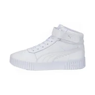Sneakersy damskie - Sneakersy damskie za kostkę Puma Carina 2.0 Mid treningowe skórzane - miniaturka - grafika 1